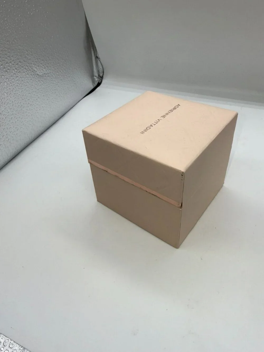 Adrienne Vittadini Women’s Pearl Crystal Watch Silver Tone Box Included